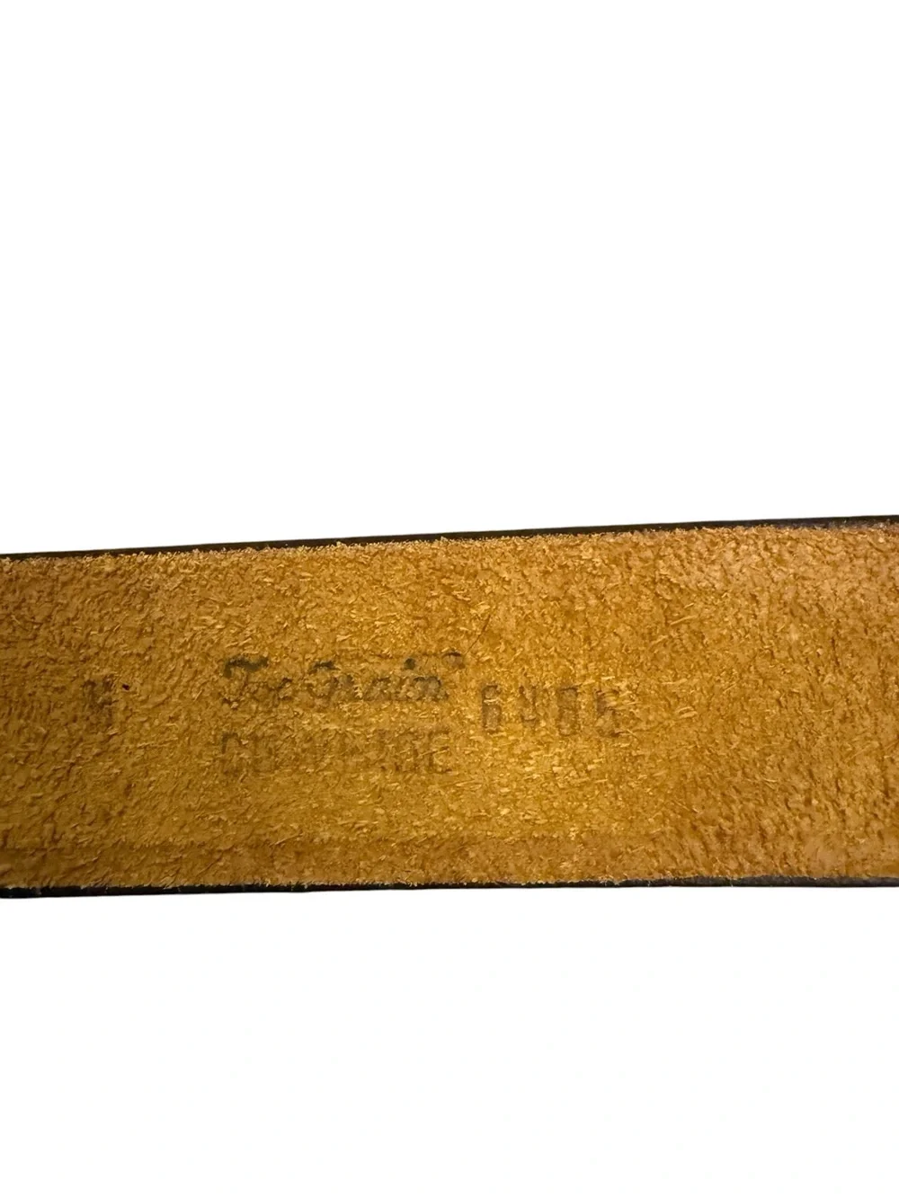 Vintage Hand-Tooled and dyed Brown Leather Floral Belt with Decorative Buckle